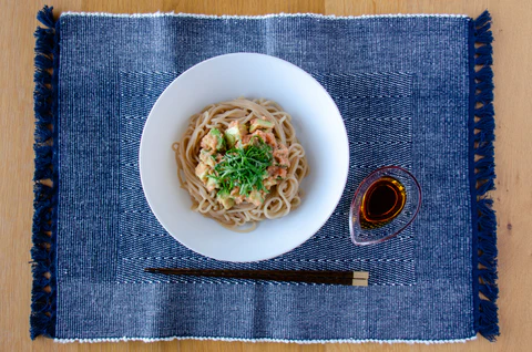 アボカド明太冷やし麺完成