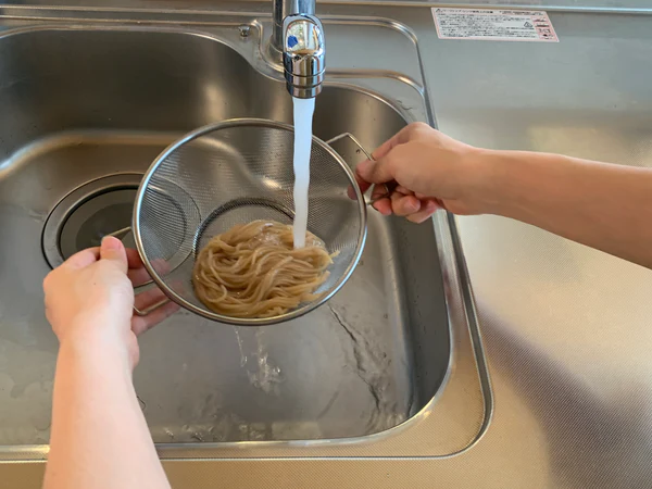 冷水で締める