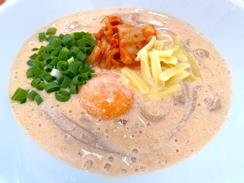 スーパー麺 アレンジレピ キムチ豆乳麺 簡単 時短 ヘルシー